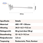 Water pump specifications showing dimensions, weight, and materials.