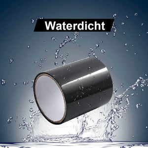 Waterproof repair tape immersed in water demonstrating leak-proof seal.