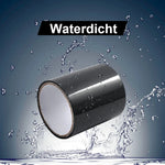 Waterproof repair tape immersed in water demonstrating leak-proof seal.