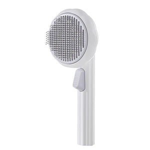 KatKam grooming comb in white finish for cat and pet hair removal.