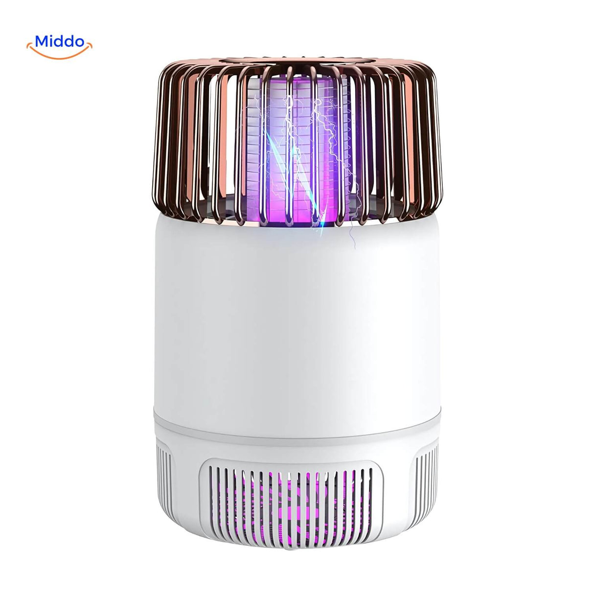 White electric mosquito killer lamp for modern home decor.