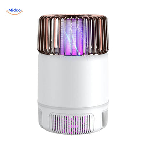 White electric mosquito killer lamp for modern home decor.