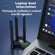 AeroLink wifi adapter with 4 antennas supporting 5G dual-band up to 1300Mbps.