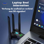 AeroLink wifi adapter with 4 antennas supporting 5G dual-band up to 1300Mbps.
