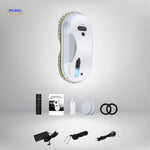 Window robot with smart water spray system requiring no chemical cleaning solutions.