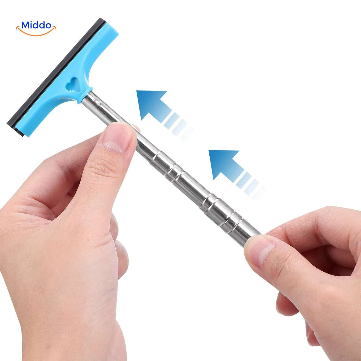 Clearwipe car window squeegee with expandable telescopic handle for versatile reach.