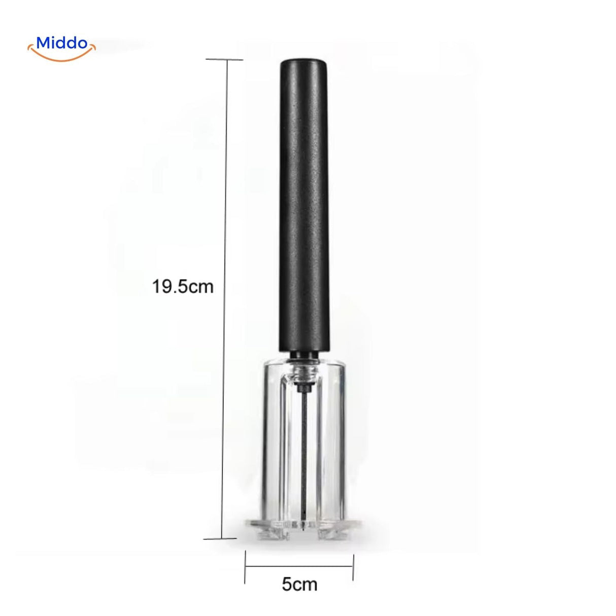 Air pressure wine opener demonstrating effortless cork extraction method.