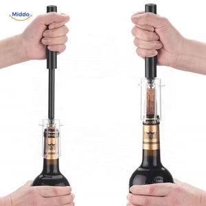 Simple operation demonstration for quick and effortless cork removal.