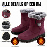 Close-up showing warm fleece comfort lining inside boots.