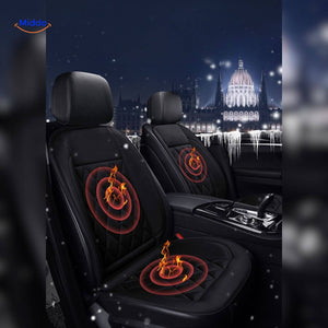 Winter car seat heating cushion showcasing advanced heating technology and warm comfort.