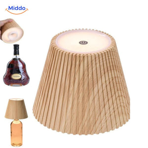 Wireless touch-control LED lamp designed for wine bottles and home bar.
