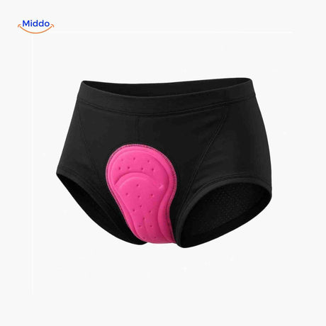 Women's cycling underwear with 5D gel padding technology for maximum comfort on long rides.