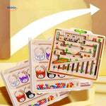 Educational magnetic maze for color recognition and learning.