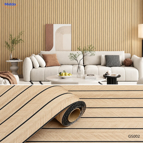 Woodline self-adhesive PVC wall panels – Light Oak – GS002