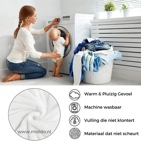 Wool blanket showing its soft washable texture and durable fabric quality.