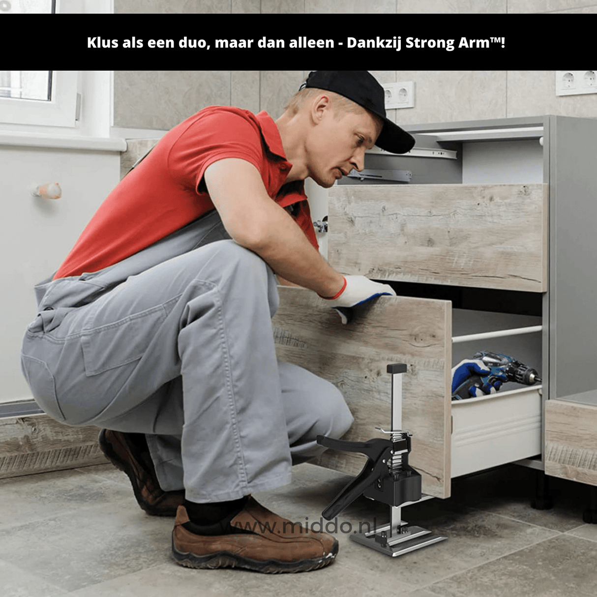 Professional-grade lifting tool ready for demanding work and renovation tasks.
