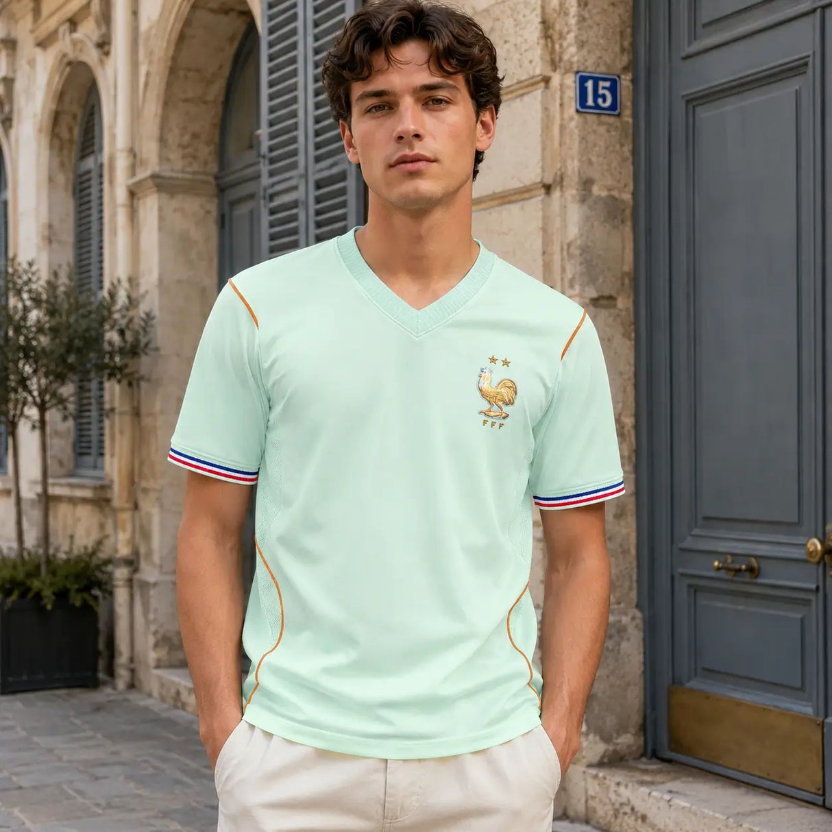France light green national team jersey for 2026 FIFA World Cup.