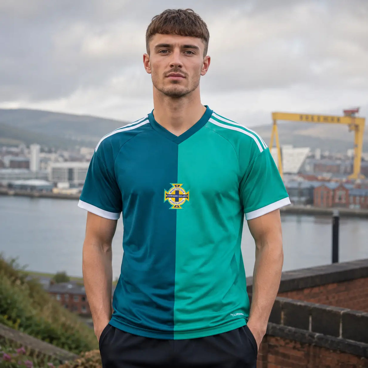 Northern Ireland green national team World Cup supporter jersey.