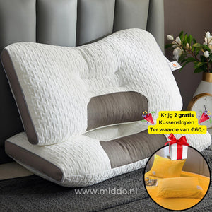 Yellow velvet fleece pillow covers adding warmth to neck support pillow