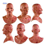 Collection of six Zombiora realistic zombie masks displayed from multiple angles.