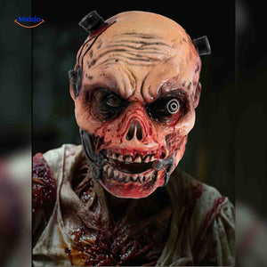 Terrifying horror zombie mask perfect for Halloween costumes and cosplay.
